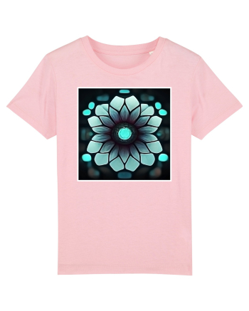 geometric flower Cotton Pink