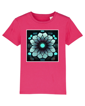 geometric flower Raspberry