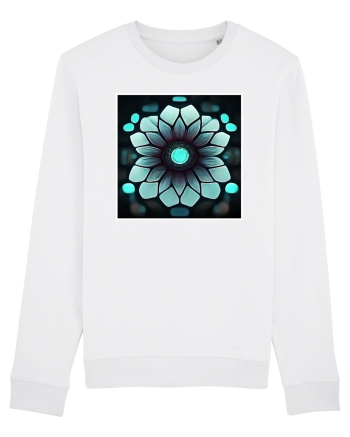 geometric flower White