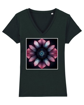 pink flower Black