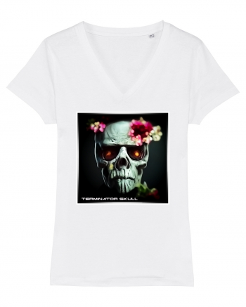 terminator skull White