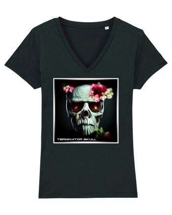 terminator skull Black