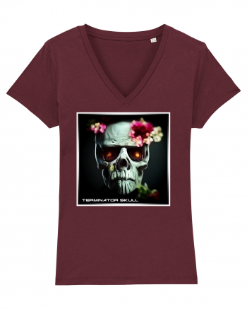 terminator skull Burgundy