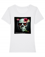 terminator skull Tricou mânecă scurtă guler larg fitted Damă Expresser