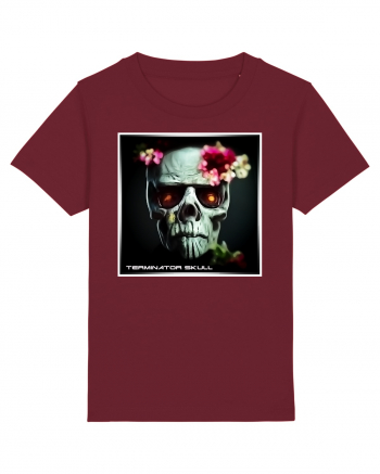 terminator skull Burgundy