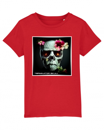 terminator skull Red