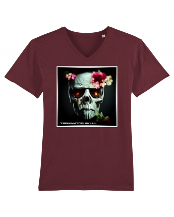 terminator skull Burgundy