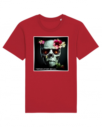 terminator skull Red