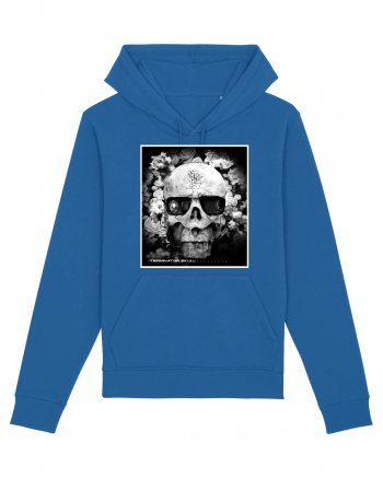 black and white skull Royal Blue