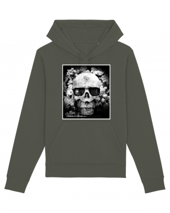 black and white skull Khaki