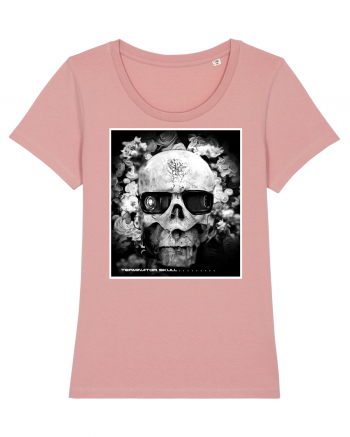 black and white skull Canyon Pink