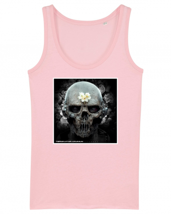 horror terminator cranium Cotton Pink