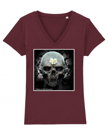 horror terminator cranium Burgundy