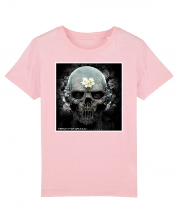 horror terminator cranium Cotton Pink