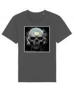 horror terminator cranium Tricou mânecă scurtă Unisex Rocker