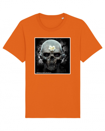 horror terminator cranium Bright Orange