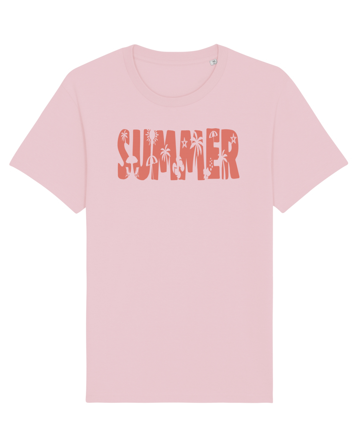 Tricou mânecă scurtă Unisex Rocker Cotton Pink