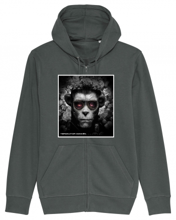 black and white monkey Anthracite