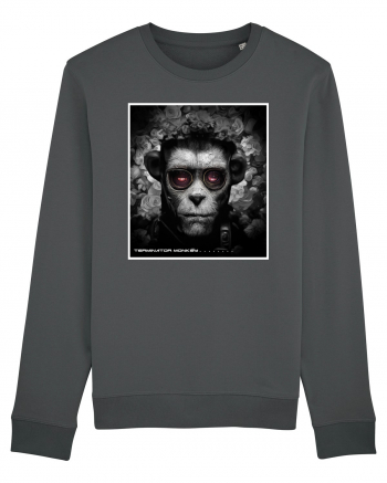 black and white monkey Anthracite