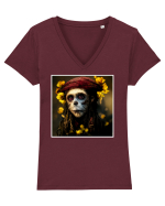 jack sparow as monkey Tricou mânecă scurtă guler V Damă Evoker