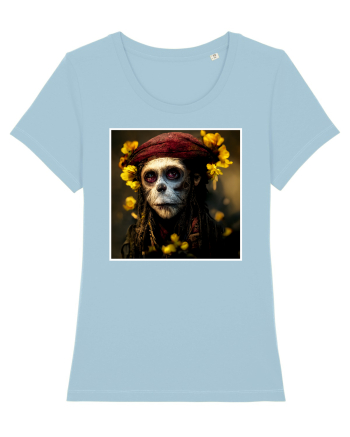 jack sparow as monkey Sky Blue
