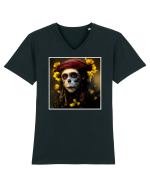 jack sparow as monkey Tricou mânecă scurtă guler V Bărbat Presenter