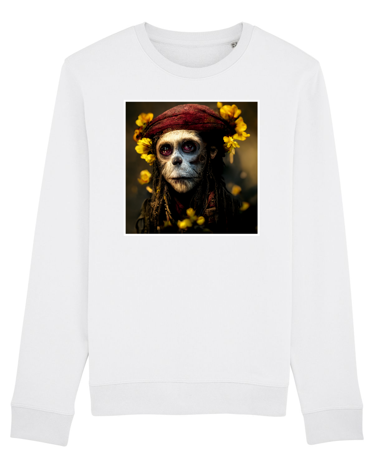 Bluză mânecă lungă Unisex Rise White