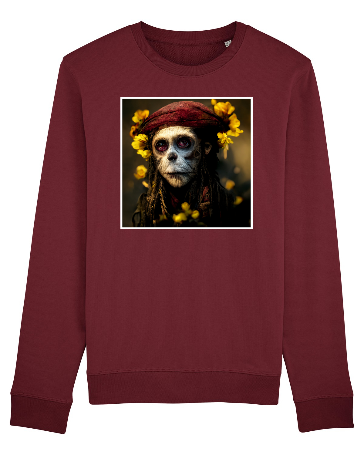 Bluză mânecă lungă Unisex Rise Burgundy