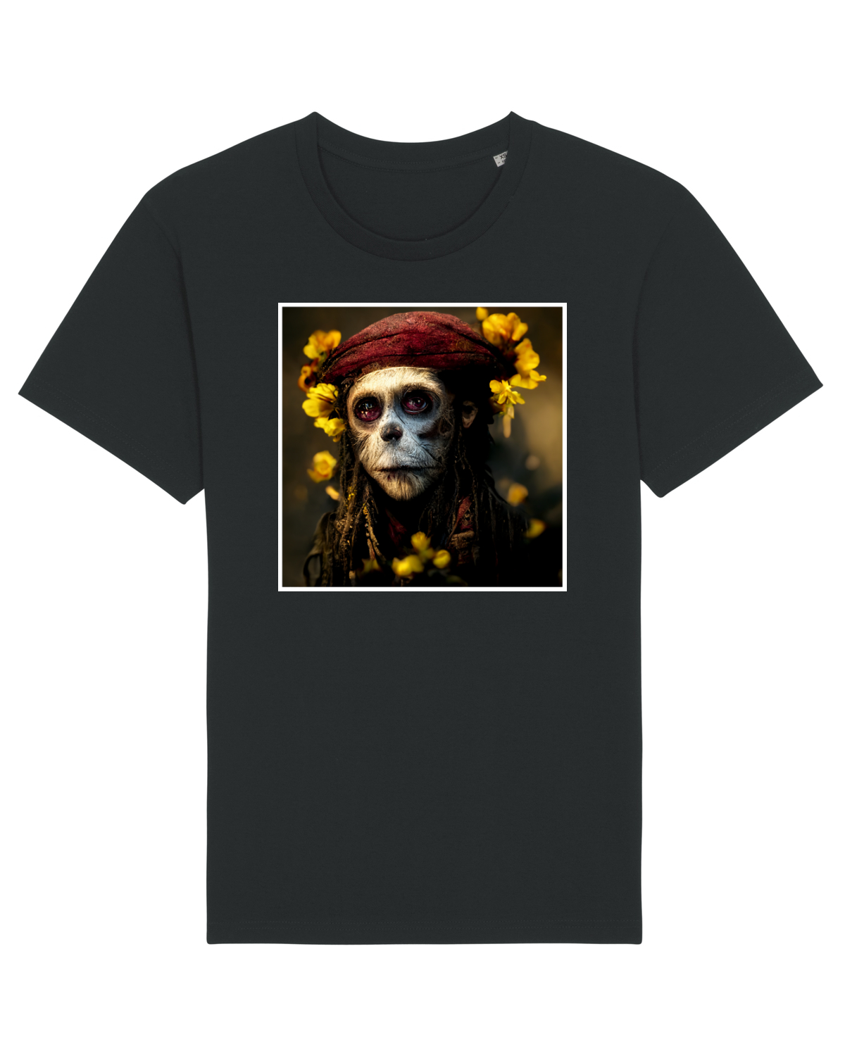 Tricou mânecă scurtă Unisex Rocker Black