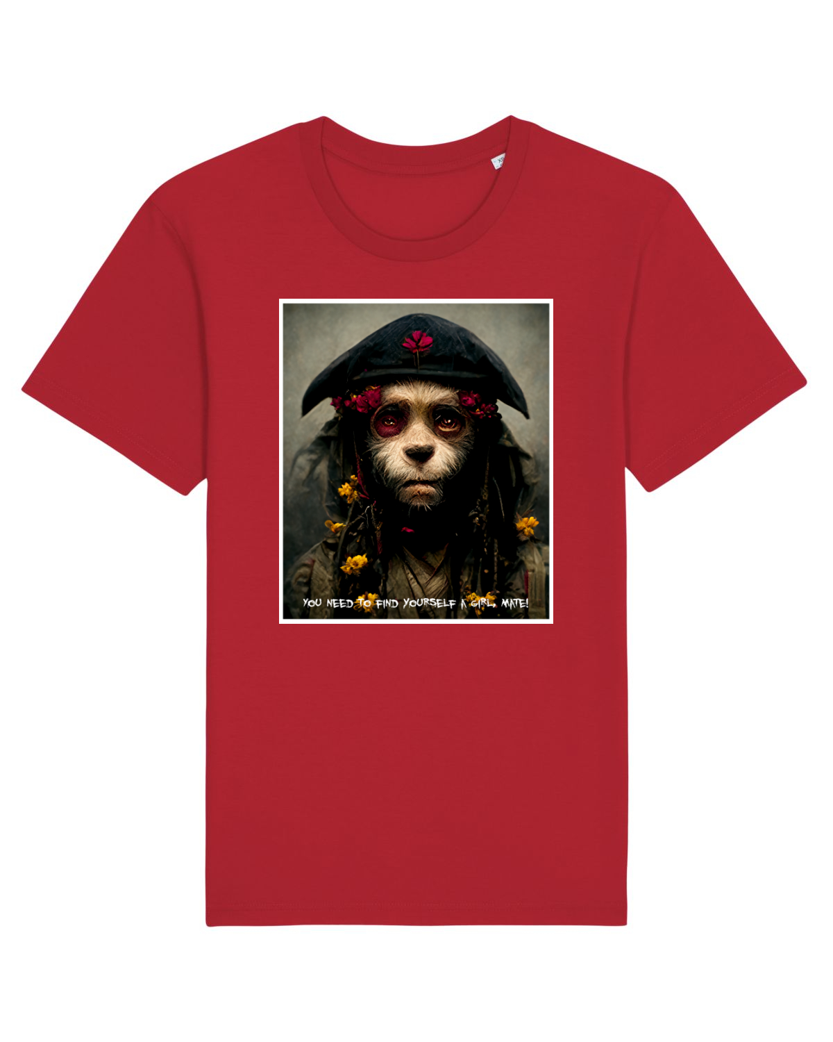 Tricou mânecă scurtă Unisex Rocker Red