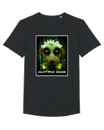 matrix dog Tricou mânecă scurtă guler larg Bărbat Skater