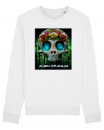 alien cranium Bluză mânecă lungă Unisex Rise