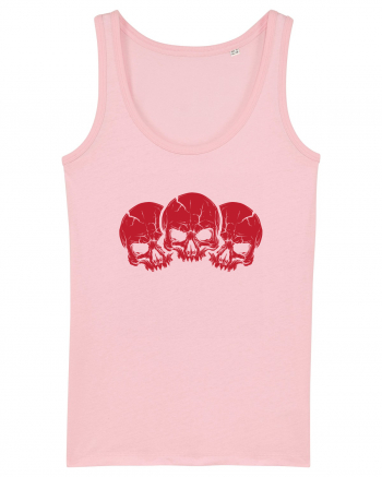 3 Skulls Cotton Pink