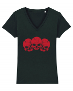 3 Skulls Tricou mânecă scurtă guler V Damă Evoker