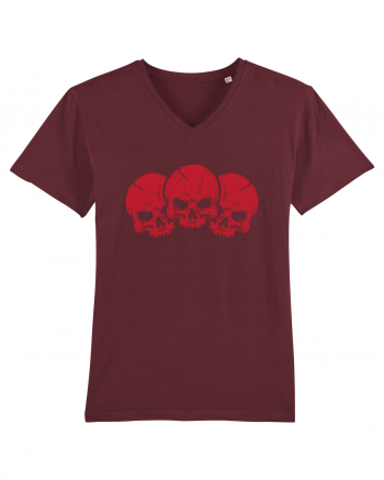 3 Skulls Burgundy