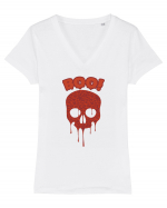 Boo! Tricou mânecă scurtă guler V Damă Evoker