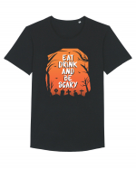 Eat, drink and be scary Tricou mânecă scurtă guler larg Bărbat Skater