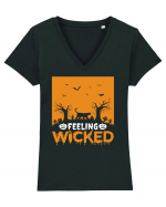 Feeling Wicked Tricou mânecă scurtă guler V Damă Evoker