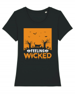 Feeling Wicked Tricou mânecă scurtă guler larg fitted Damă Expresser