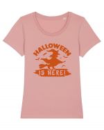 Halloween is here! Tricou mânecă scurtă guler larg fitted Damă Expresser