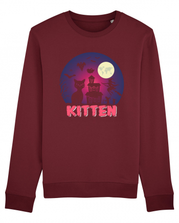 Halloween Kitten Burgundy