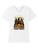 Halloween party night Tricou mânecă scurtă guler V Bărbat Presenter