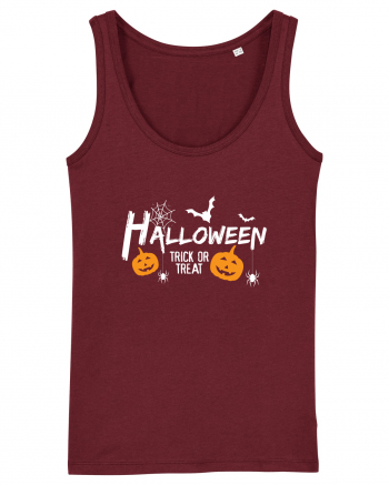 Halloween Trick Or Treat Burgundy