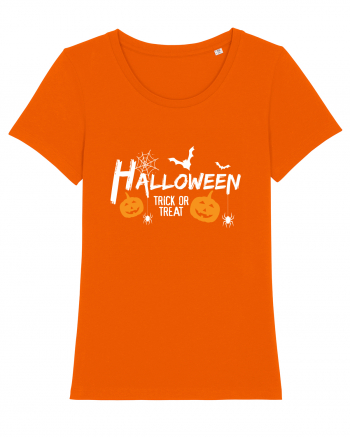 Halloween Trick Or Treat Bright Orange