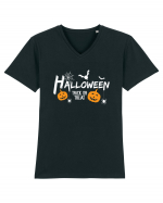 Halloween Trick Or Treat Tricou mânecă scurtă guler V Bărbat Presenter