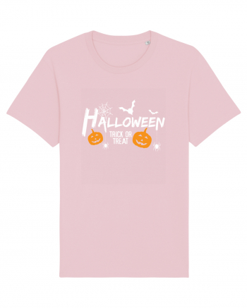 Halloween Trick Or Treat Cotton Pink