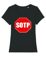 stop sign? Tricou mânecă scurtă guler larg fitted Damă Expresser