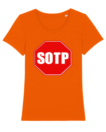 stop sign? Bright Orange