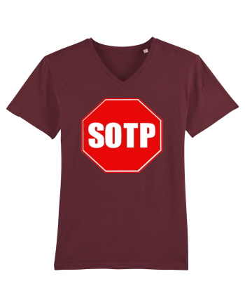 stop sign? Burgundy
