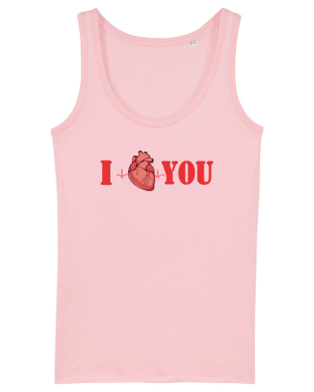 I LOVE YOU Cotton Pink